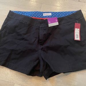 Merona Black Khaki Shorts NWT